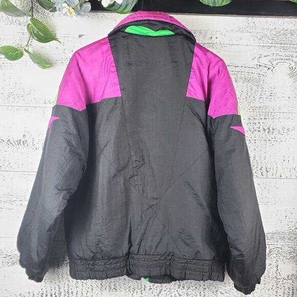 Vintage Inside Edge Women Puffer Zip-Up Coat Size Medium - Picture 5 of 10